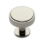 Heritage Brass - Stepped Disc Cabinet Knob with Rose