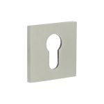 Frelan Hardware CR-T10 CRES Euro Keyway Square Rose Escutcheon