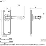 From The Anvil Reeded Lever on Backplate Set