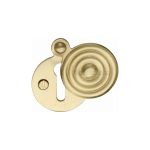 Heritage Brass - Standard Covered Key Escutcheon Reeded - V972