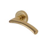 Heritage Brass - Centaur Door Handle on Round Rose