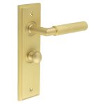 Burlington Piccadilly Knurled Door Handles On Back Plate with Turn & Release