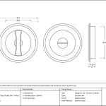 Anvil Art Deco Round Pull - Privacy Set