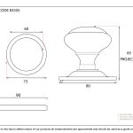 From The Anvil Round Centre Door Knob