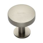 Heritage Brass - Domed Disc Cabinet Knob with Rose