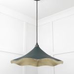 Smooth Brass Flora Pendant in Dingle