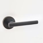 Nero Black Door Handles On Rose