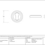 Round Escutcheon (Art Deco)