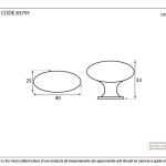 From The Anvil Oval Cabinet Knob