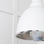 Hammered Nickel Brindley Cluster Pendant in Flock