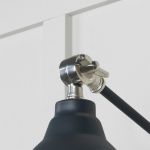 Hammered Nickel Brindley Wall Light in Soot