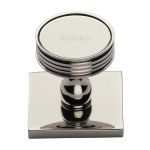 Heritage Brass - Venetian Cabinet Knob with Square Backplate