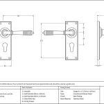 From The Anvil Reeded Lever on Backplate Set