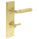 Burlington Piccadilly Knurled Door Handles On Back Plate with Turn & Release