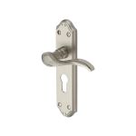 Heritage Brass - Verona Small Door Handle on Plate