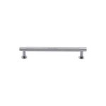 Heritage Brass - Partial Knurled Cabinet Pull Handle with Rose