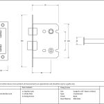 Bathroom Mortice Lock
