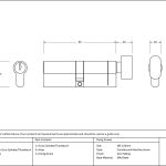 Anvil 5pin Euro Cylinder/Thumbturn