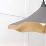 Smooth Brass Flora Pendant in Bluff