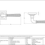 AnvilHammered Newbury Lever on Rose Set (Square)