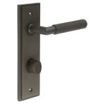 Burlington Piccadilly Knurled Door Handles On Back Plate with Turn & Release