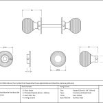 Anvil Heavy Beehive Mortice/Rim Knob Set