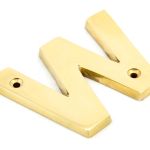 From the Anvil Polished Brass Letter