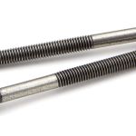 Pewter SS M5 x 64mm Male Bolts (2)