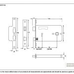 Horizontal 3 Lever Sash Lock