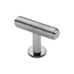 Heritage Brass - Knurled T-Bar Cabinet Knob with Rose