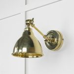 Hammered Brass Brindley Wall Light