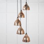 Hammered Copper Brindley Cluster Pendant