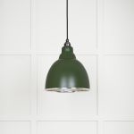 Hammered Nickel Brindley Pendant in Heath