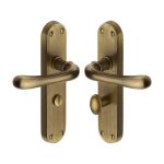 Heritage Brass - Luna Door Handle on Plate