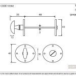 From The Anvil Round Bathroom Thumbturn