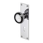 Heritage Brass - Balmoral Door Knob on Plate