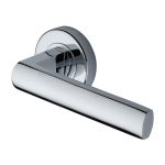 Heritage Brass - Poseidon Door Handle on Round Rose