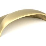 Satin Brass 4" Plain Drawer Pull