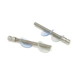 Satin SS (304) 100mm Back to Back Fixings for T Bar (2) - Offset