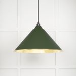 Smooth Brass Hockley Pendant in Heath