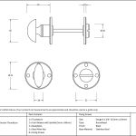 From The Anvil Round Bathroom Thumbturn