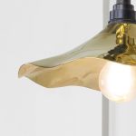Smooth Brass Flora Wall Light