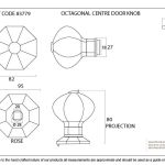 From The Anvil External Octagonal Centre Door Knob