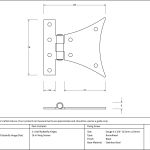 Anvil Half Butterfly Hinge (pair)
