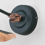 Smooth Copper Flora Wall Light in Dingle