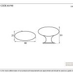 From The Anvil Oval Cabinet Knob