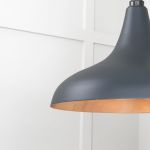 Smooth Copper Frankley Pendant in Soot