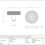 Anvil Brompton Centre Door Knob (Beehive)