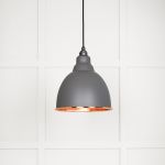 Hammered Copper Brindley Pendant in Bluff