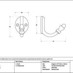 Satin Brass Coat Hook